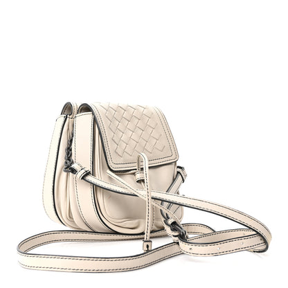 Bottega Veneta Nappa Intrecciato Double Pocket Crossbody Mist Black 3 of 10