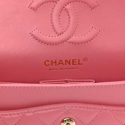 Chanel Lambskin Quilted Small Double Flap Pink 5 of 6