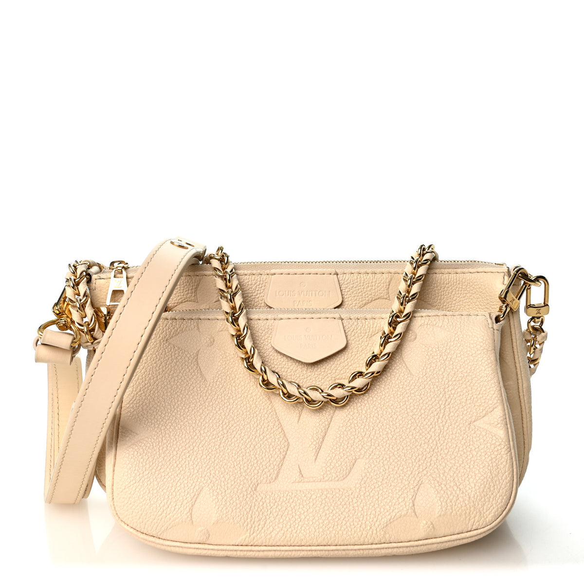 Louis Vuitton Empreinte Monogram Giant Multi Pochette Accessories Cream 1 of 10