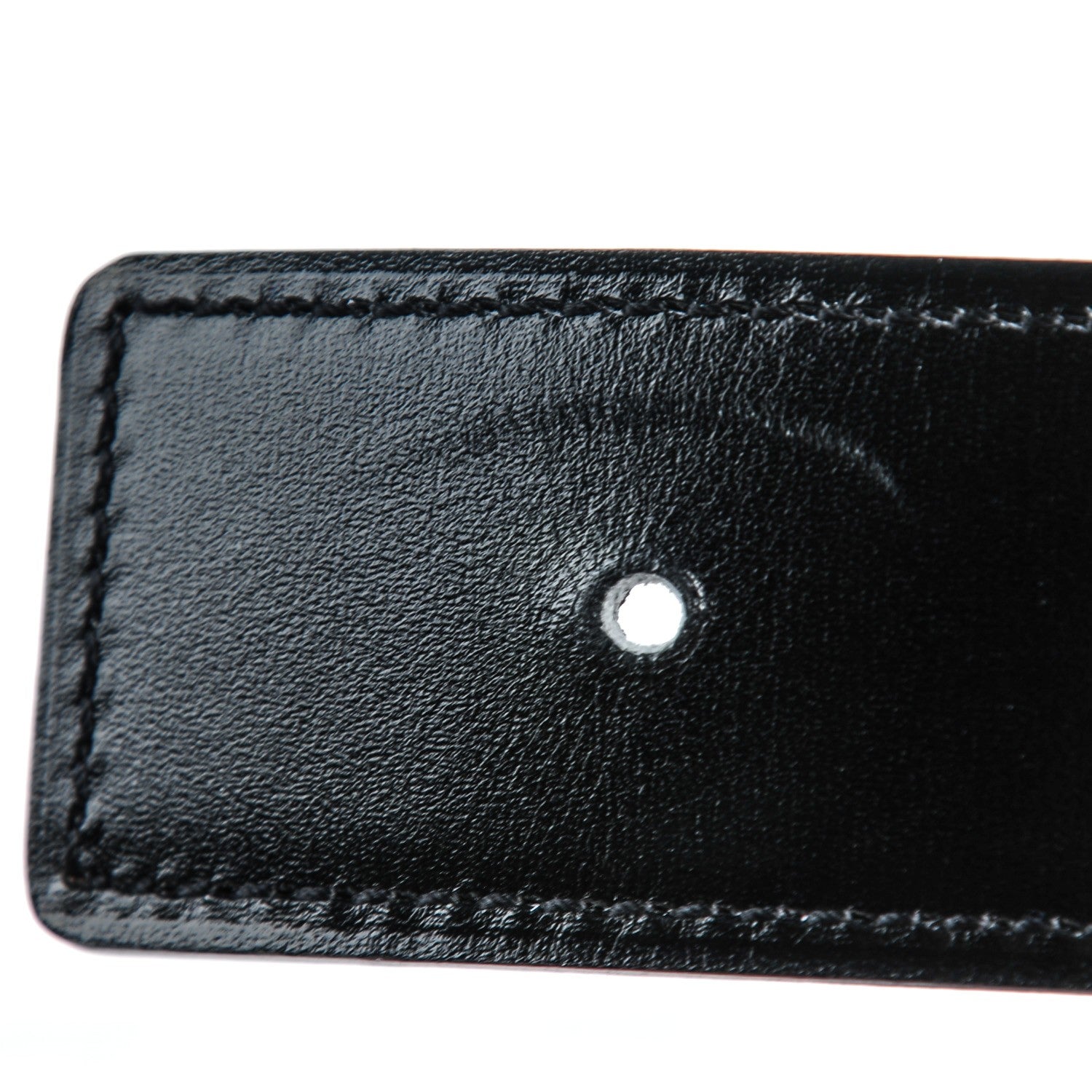 Hermes Box Togo 32mm H Belt 90 Black Etoupe 6 of 9