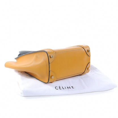 Celine Smooth Calfskin Micro Luggage Amber 4 of 8
