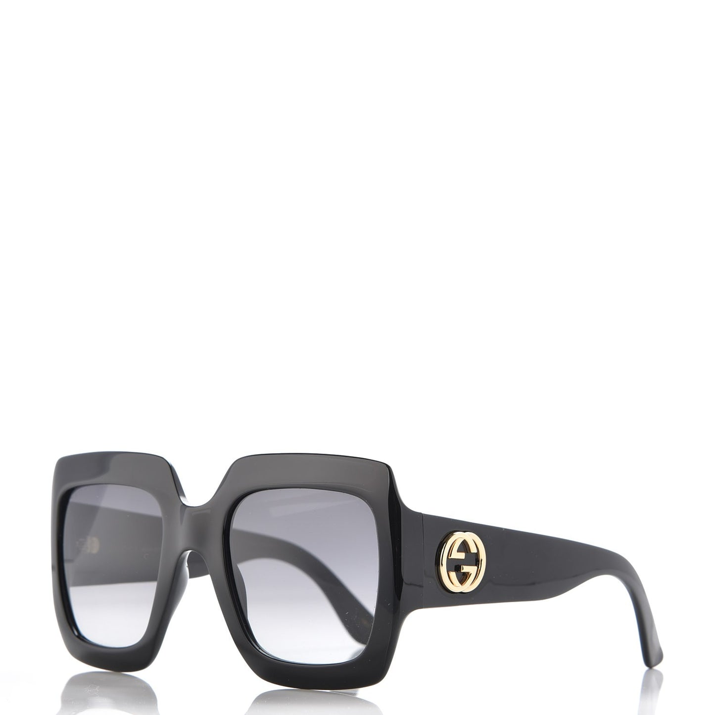 Acetate Square Frame Sunglasses GG0053S Black