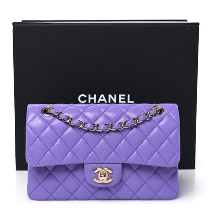 Chanel Caviar Quilted Small Double Flap Purple 10 of 10