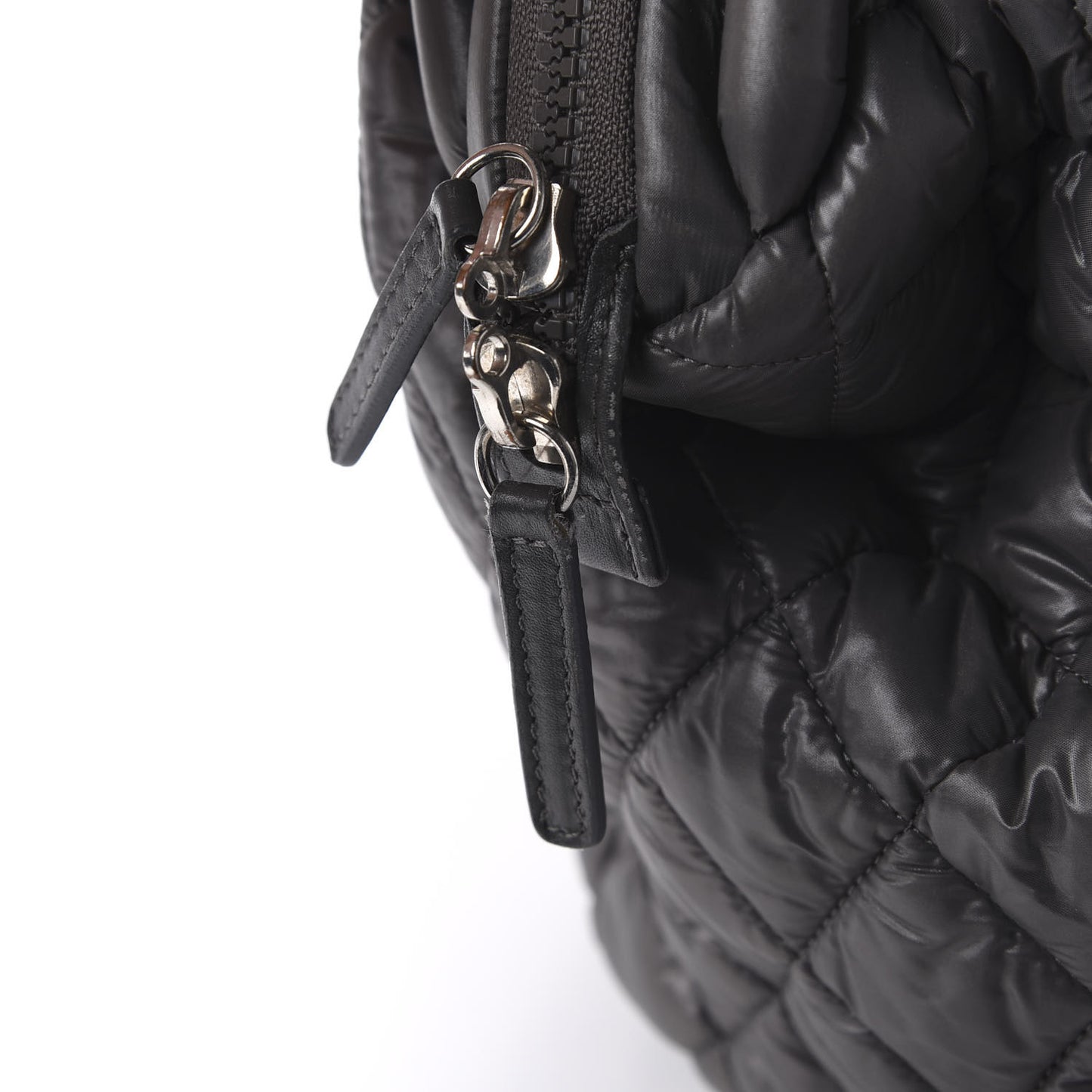 Nylon Quilted Coco Cocoon Bowler Grey