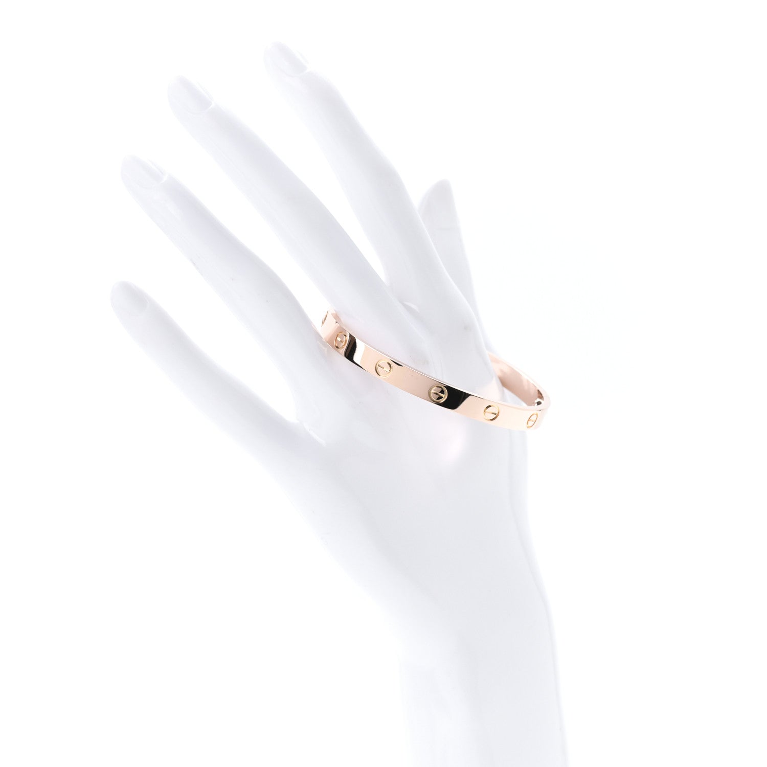 Cartier 18K Pink Gold LOVE Bracelet 17 2 of 7