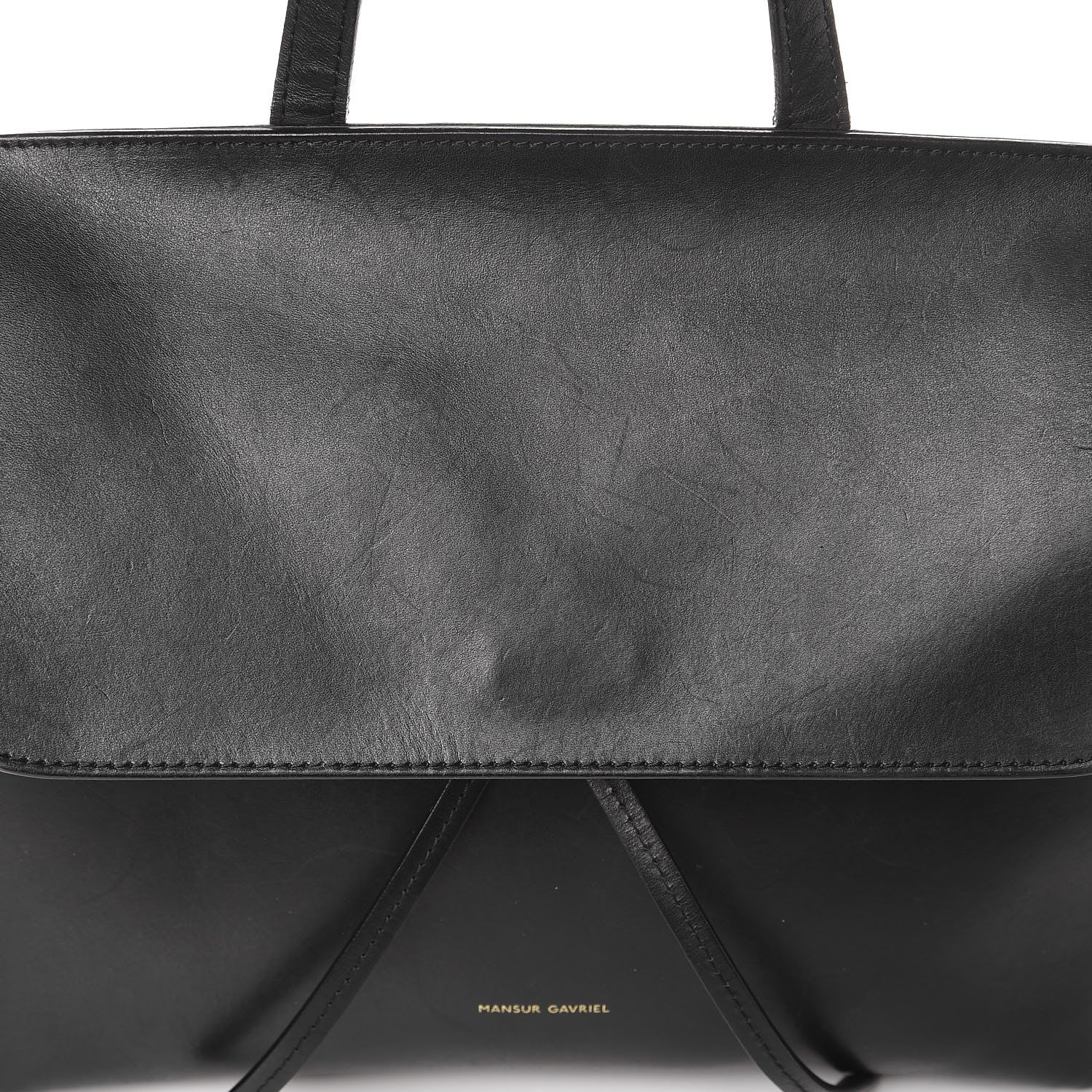 Mansur Gavriel Calfskin Mini Lady Bag Black Flamma 8 of 16