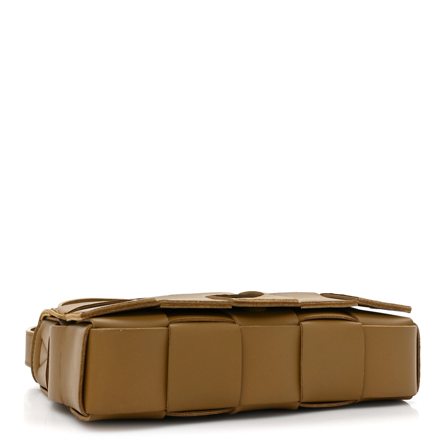 Lambskin Maxi Intrecciato Cassette Crossbody Bag Acorn