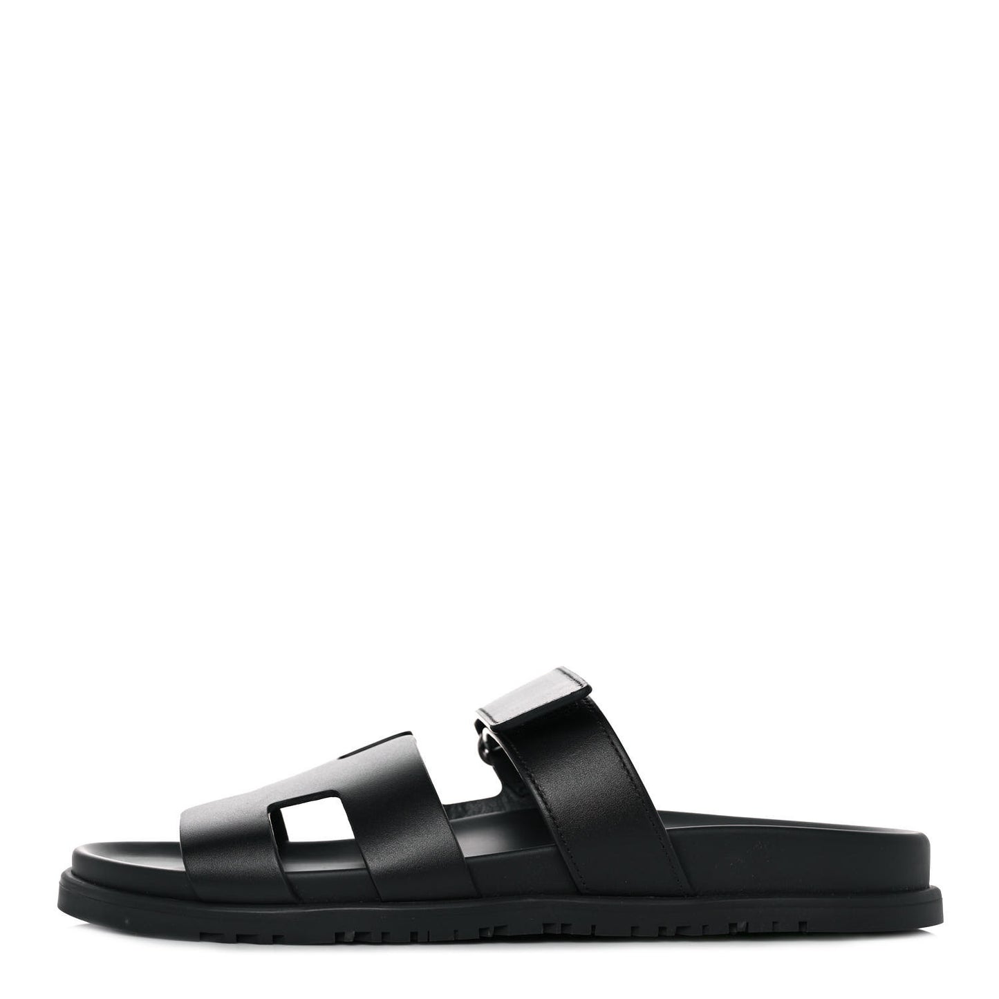 Calfskin Womens Chypre Sandals 40.5 Black