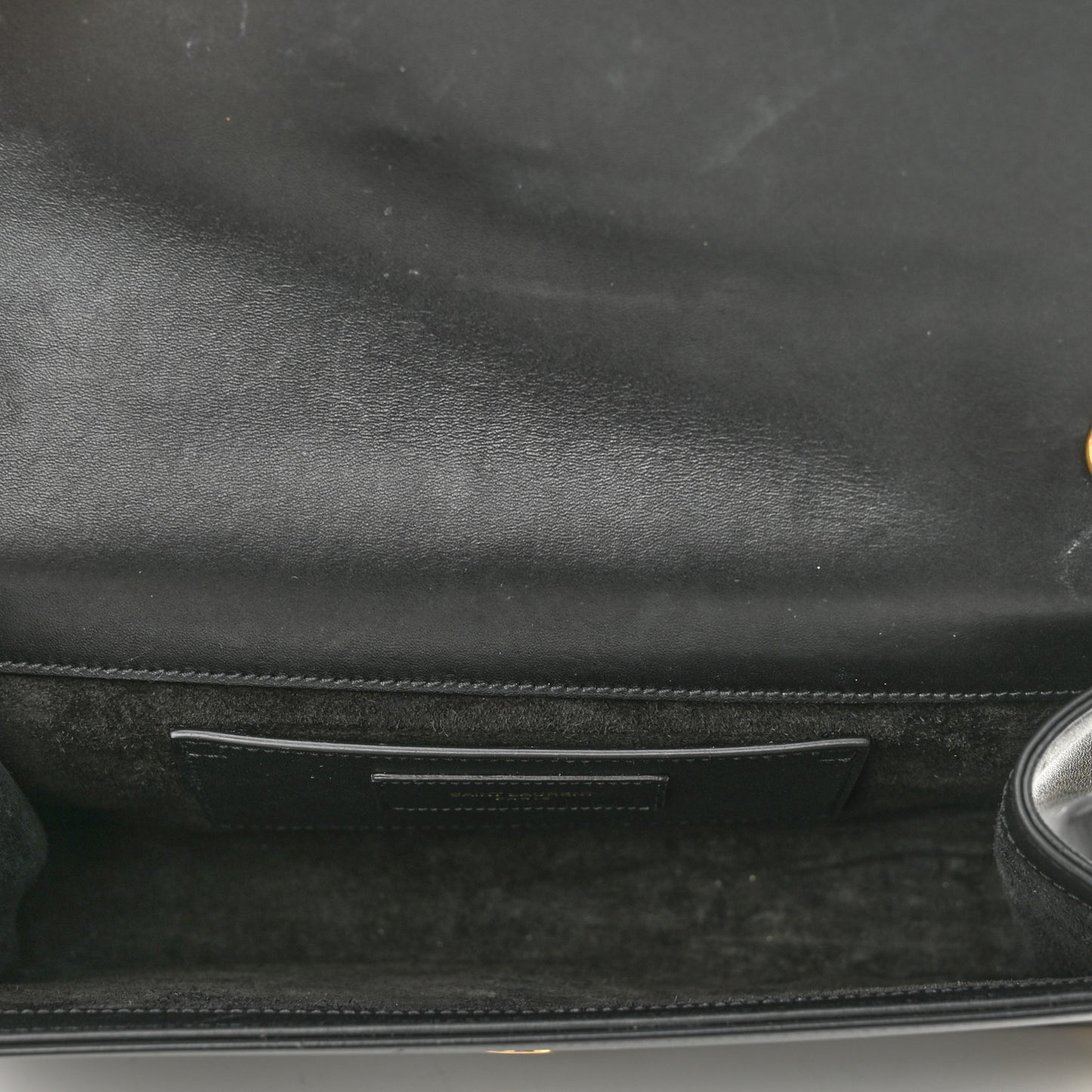 Smooth Calfskin Medium Classic Monogram Kate Tassel Satchel Black