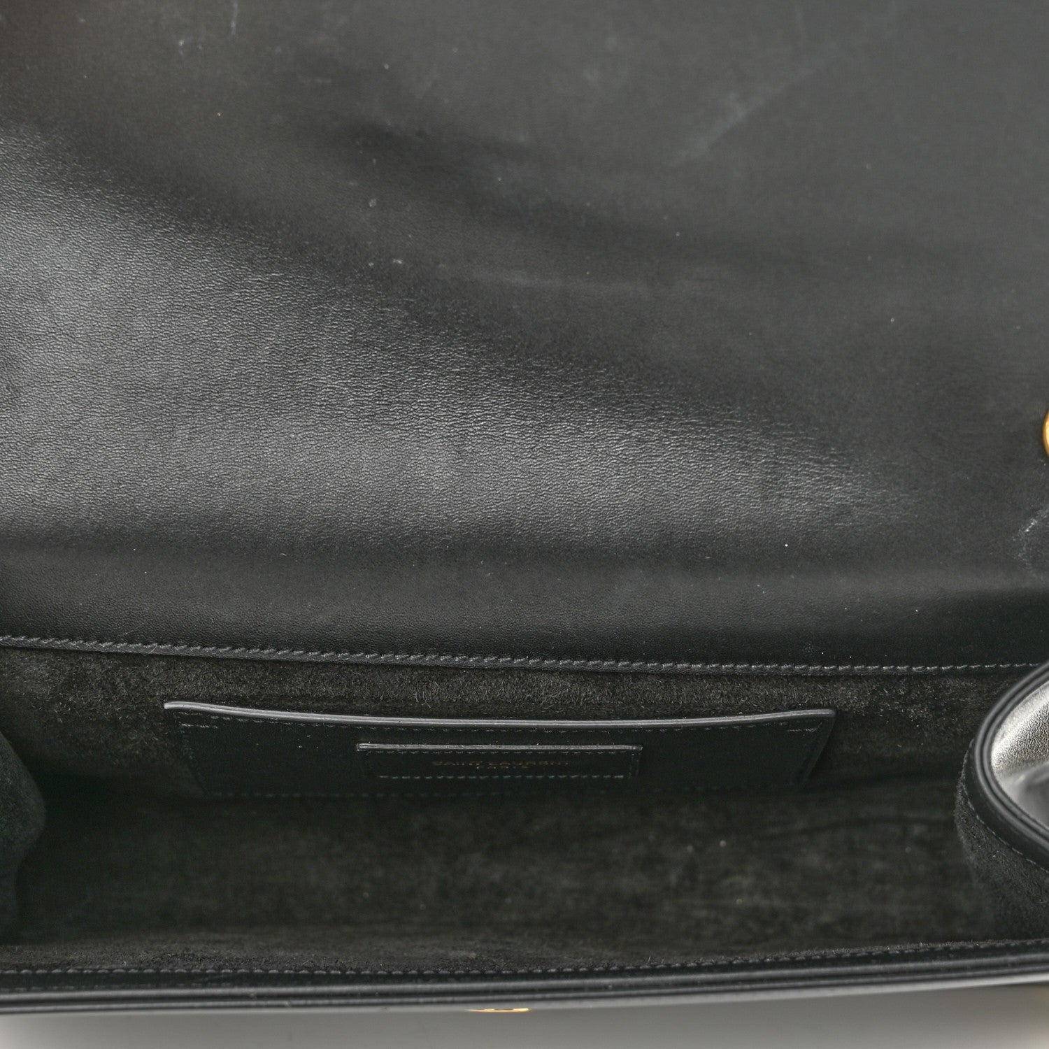 Saint Laurent Smooth Calfskin Medium Classic Monogram Kate Tassel Satchel Black 5 of 11