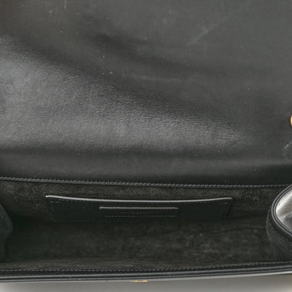 Saint Laurent Smooth Calfskin Medium Classic Monogram Kate Tassel Satchel Black 5 of 11