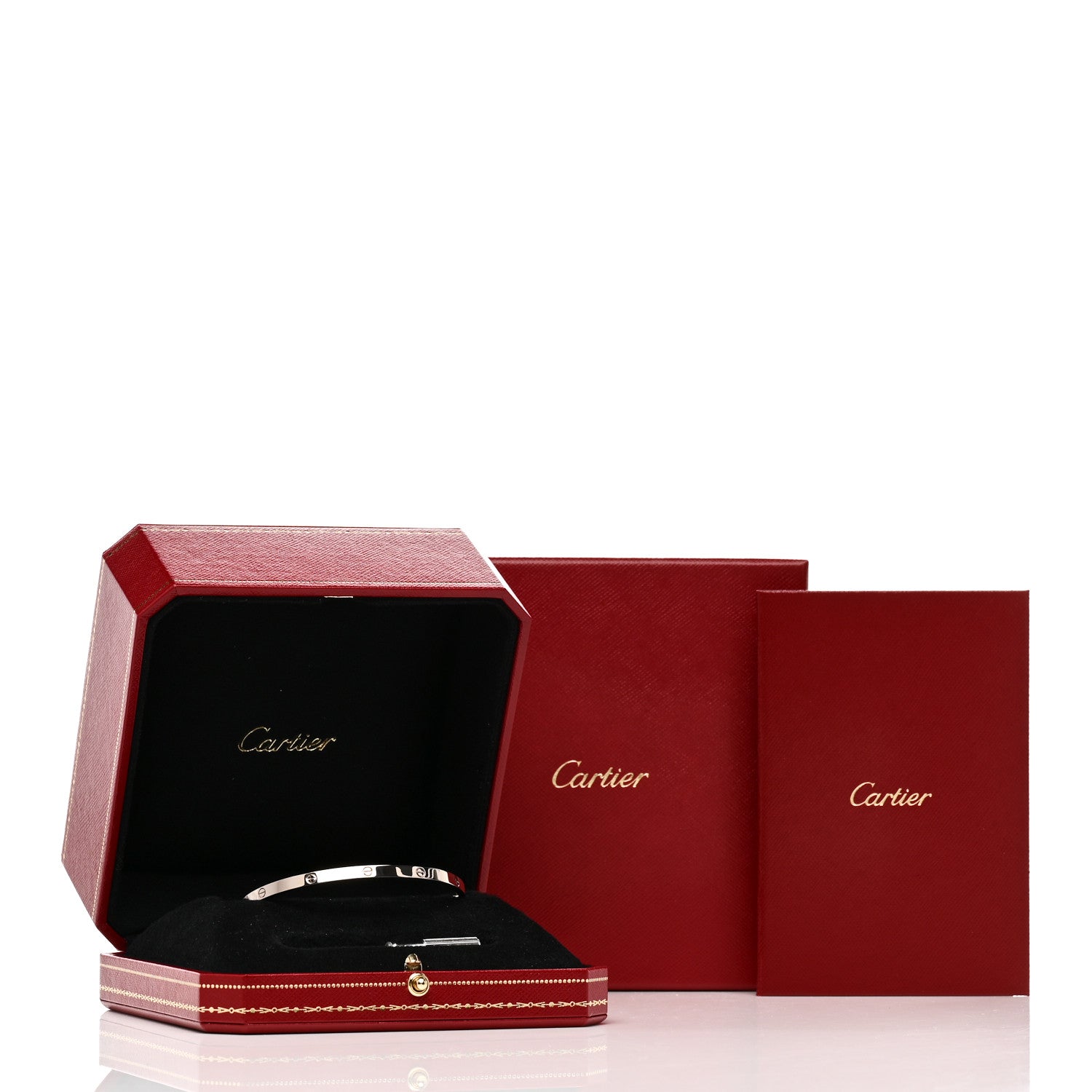 Cartier 18K White Gold Small LOVE Bracelet 19 5 of 5