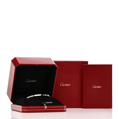 Cartier 18K White Gold Small LOVE Bracelet 19 5 of 5