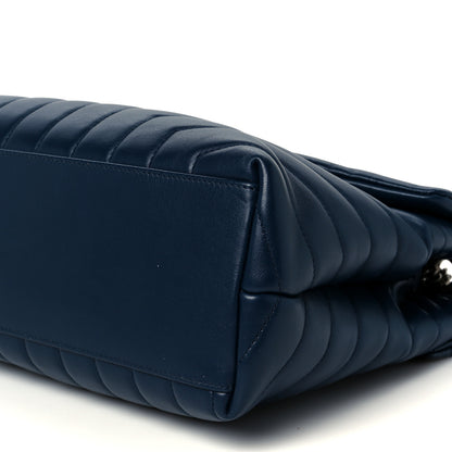 Saint Laurent Calfskin Y Quilted Monogram Medium Loulou Chain Satchel Medium Blue 11 of 11