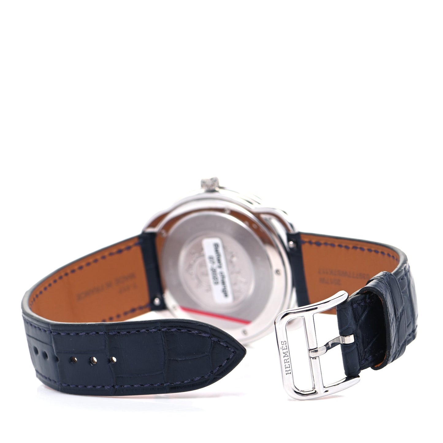 Stainless Steel Alligator 40mm Arceau Quartz Watch Bleu Abysse