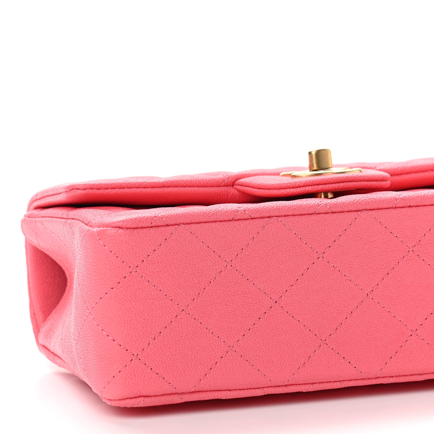 Chanel Caviar Quilted Mini Top Handle Rectangular Flap Pink 9 of 11