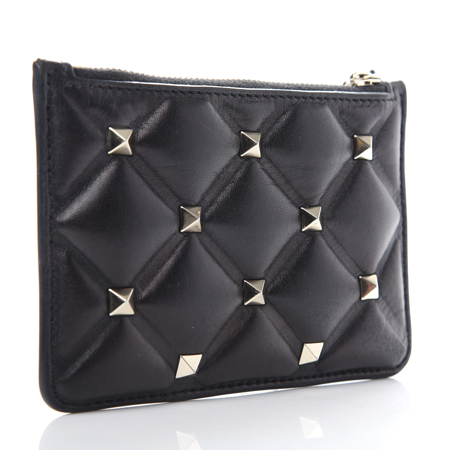 Valentino Garavani Nappa Candystud Coin Purse Black 3 of 6