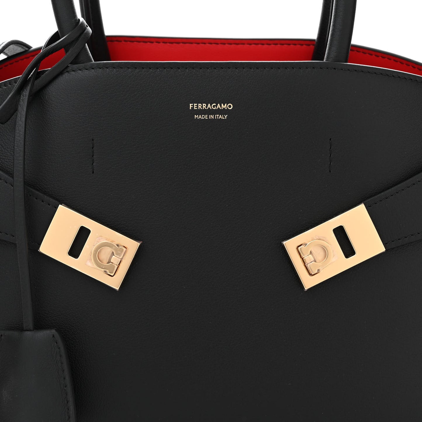 Calfskin Small Hug Bag Black