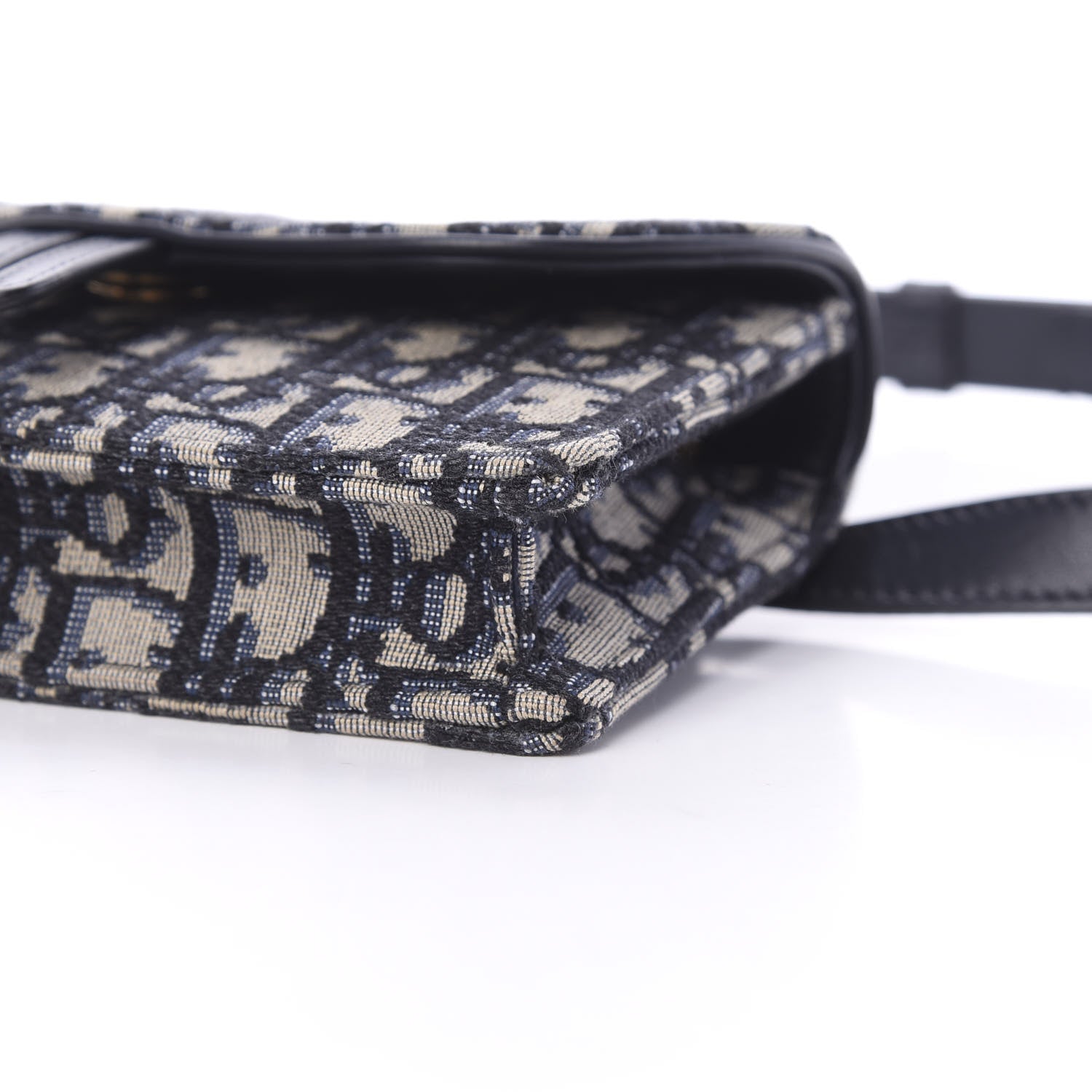Christian Dior Oblique Saddle Belt Bag Blue 10 of 11