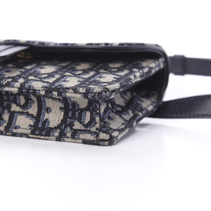 Christian Dior Oblique Saddle Belt Bag Blue 10 of 11