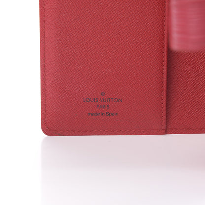 Louis Vuitton Epi Small Ring Agenda Cover Castillan Red 6 of 9