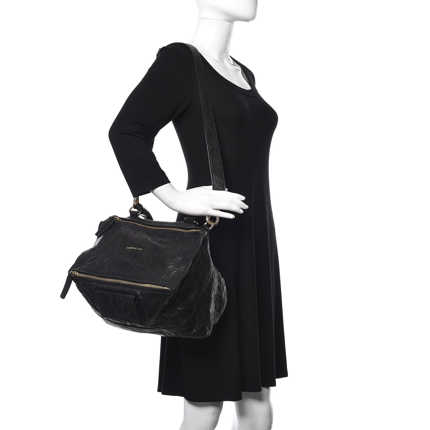 Givenchy Tumbled Sheepskin Medium Pandora Black 2 of 14