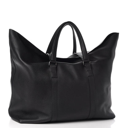Gucci Pebbled Calfskin Carry On Duffle Black 3 of 9