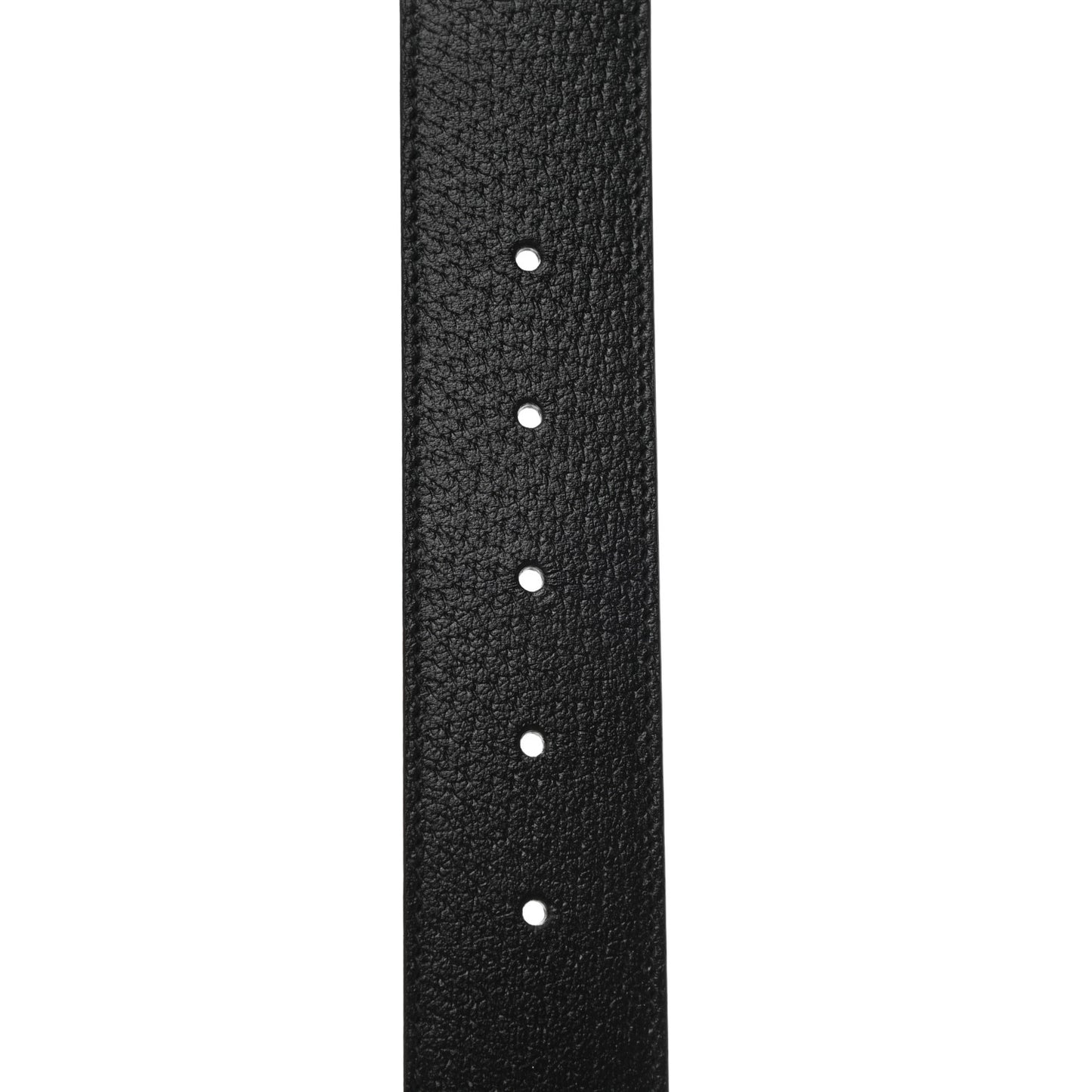 Textured Dollar Calfskin Nickel Double G 40mm Belt 85 34 Black