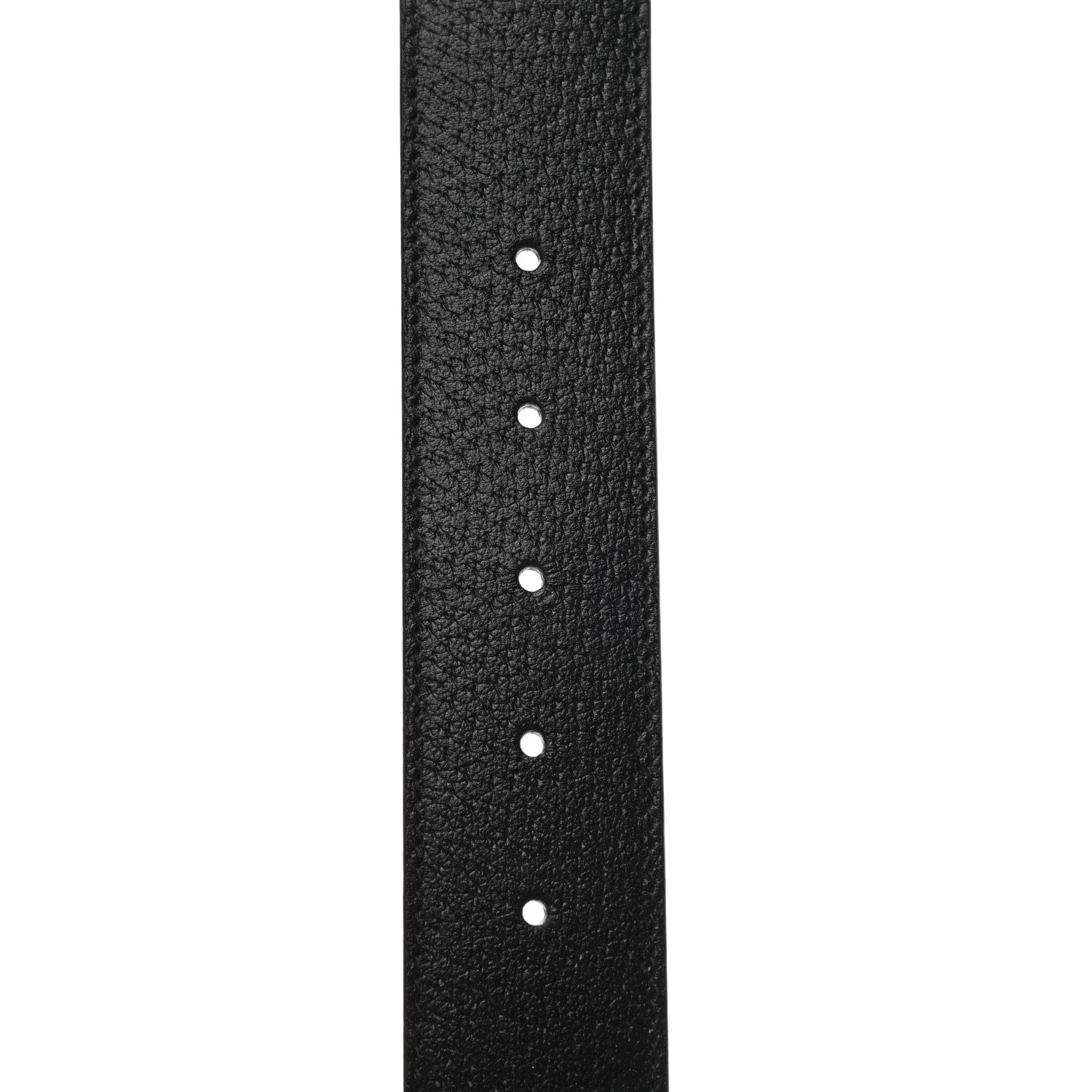 Gucci Textured Dollar Calfskin Nickel Double G 40mm Belt 85 34 Black 5 of 5