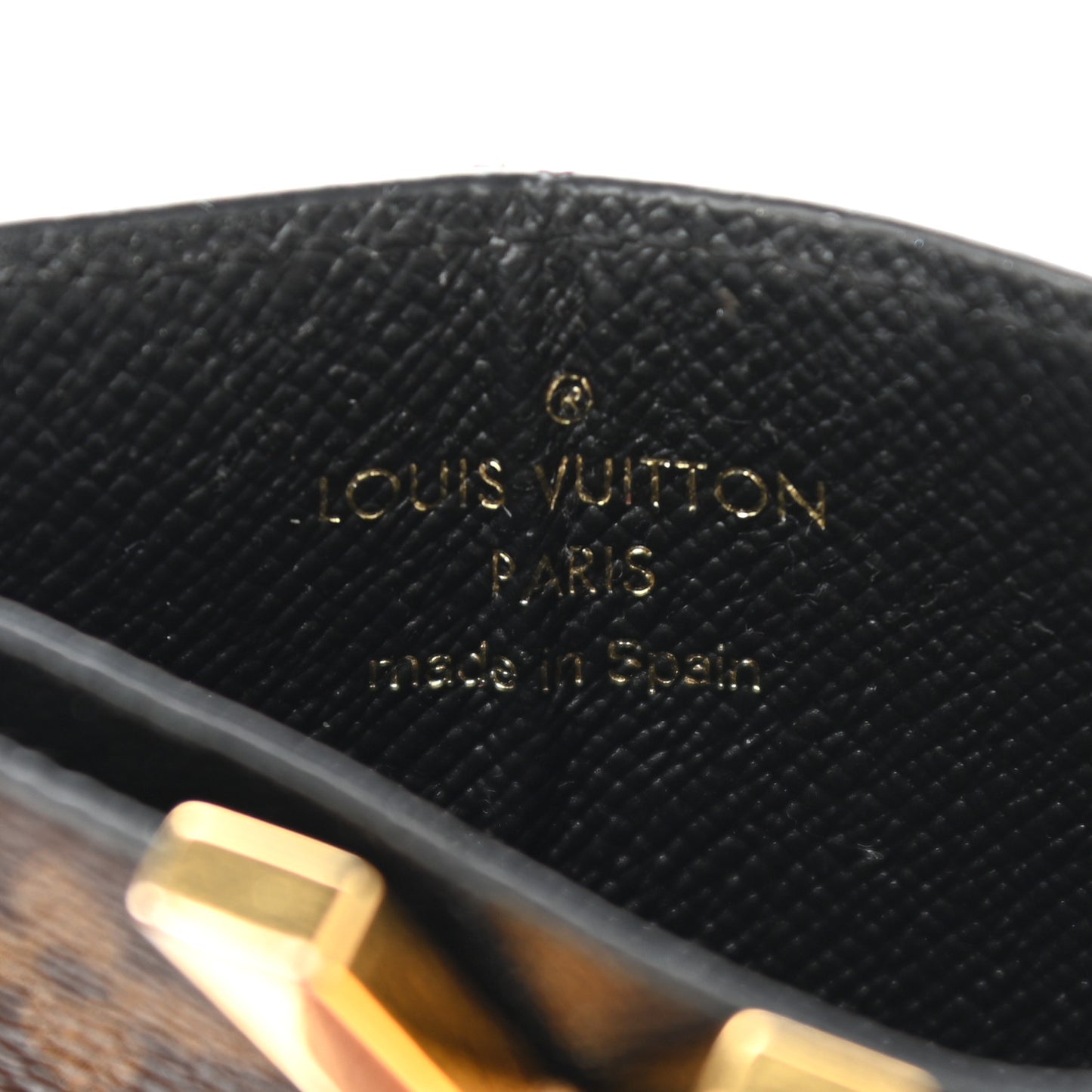 Monogram Calfskin Kimono Card Holder Black