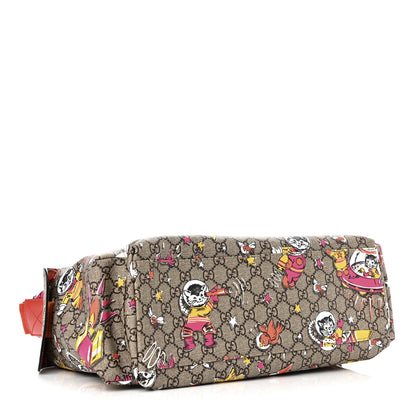 Gucci GG Supreme Monogram Space Cats Diaper Bag Orange 4 of 10