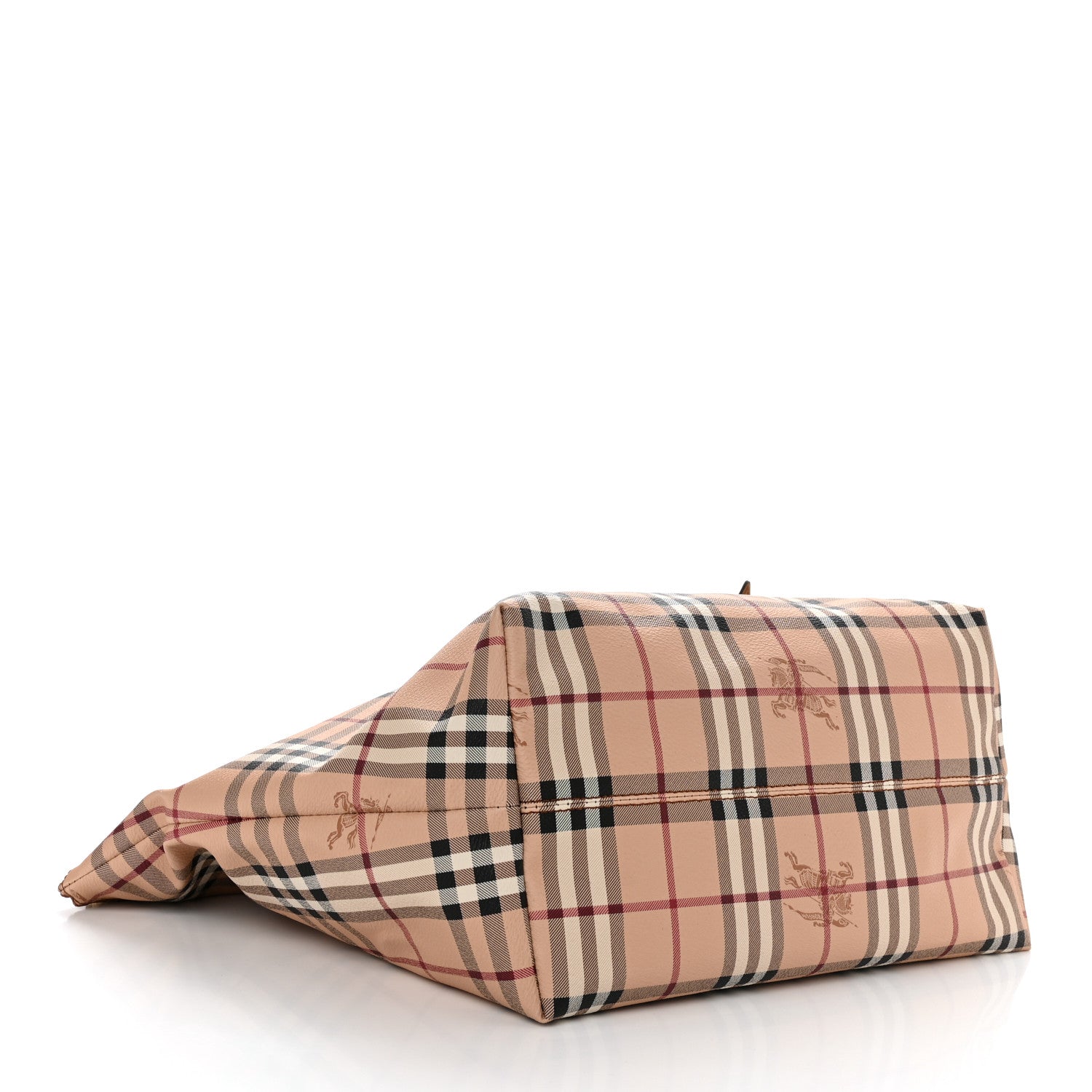 Burberry Haymarket Check Medium Salisbury Tote Camel 4 of 11