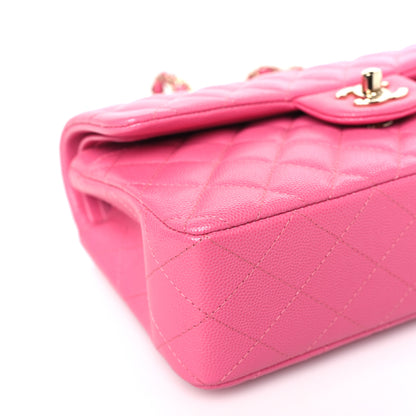 Chanel Caviar Quilted Small Double Flap Pink 9 of 10