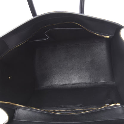 Celine Grained Calfskin Mini Tri-Color Luggage Indigo 4 of 10