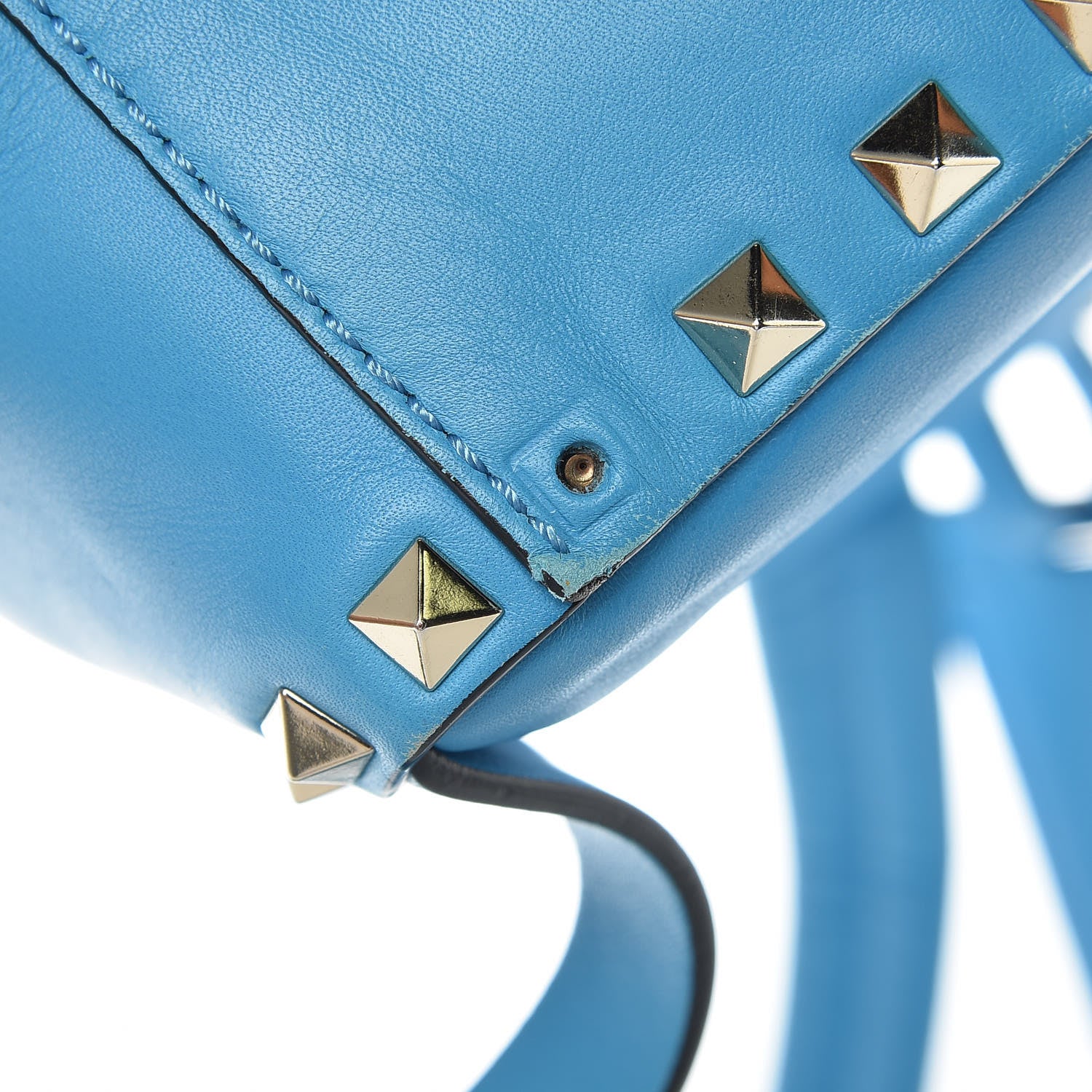 Valentino Garavani Calfskin Mini Rockstud Backpack Parrot 9 of 9