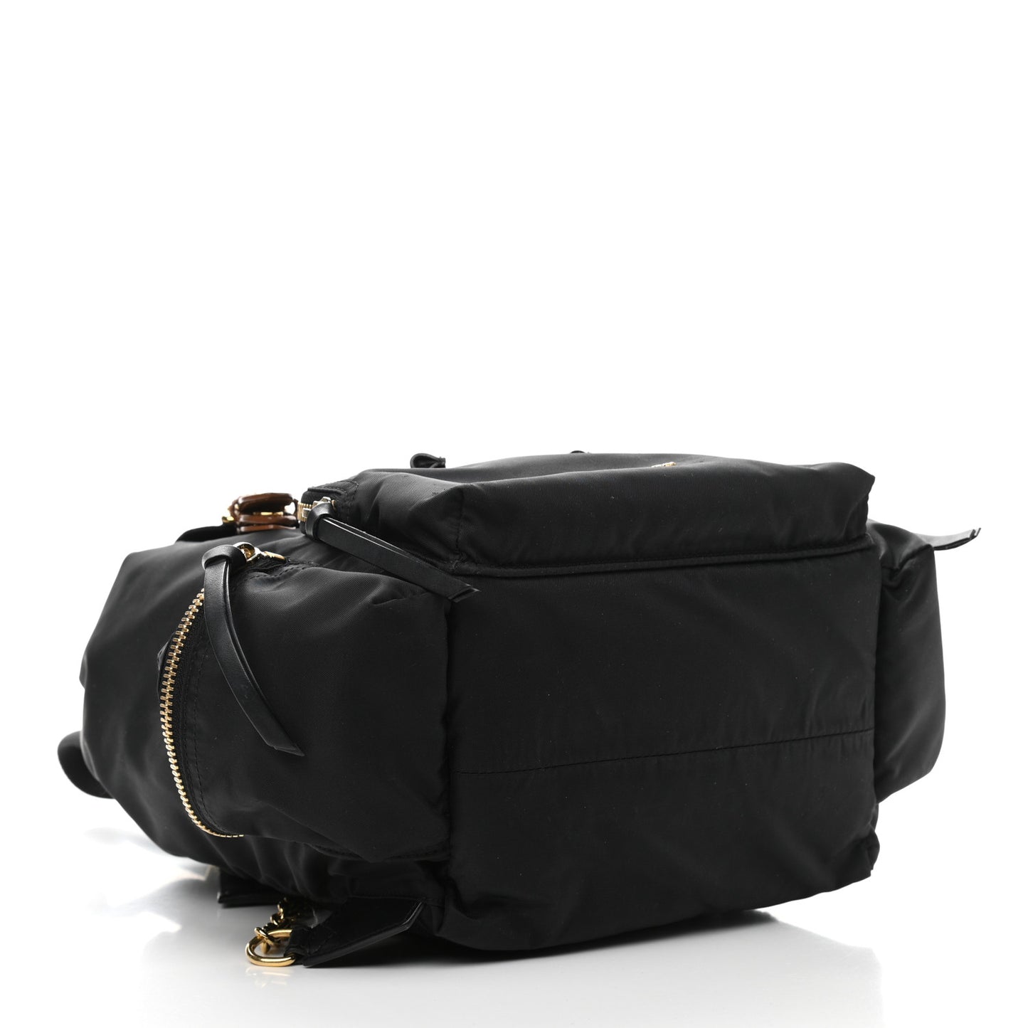 Nylon Medium Rucksack Backpack Black