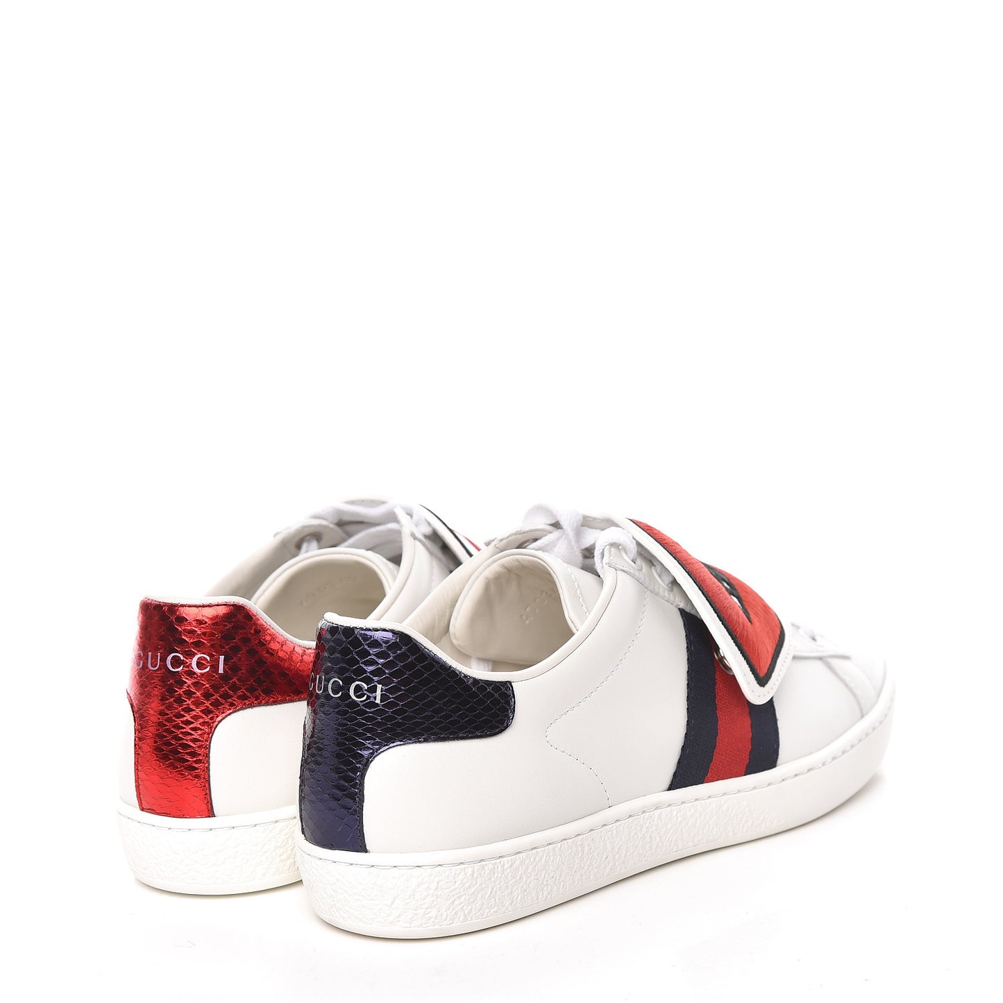 Calfskin Ayers Blind For Love Embroidered Womens Ace Sneakers 35.5 White