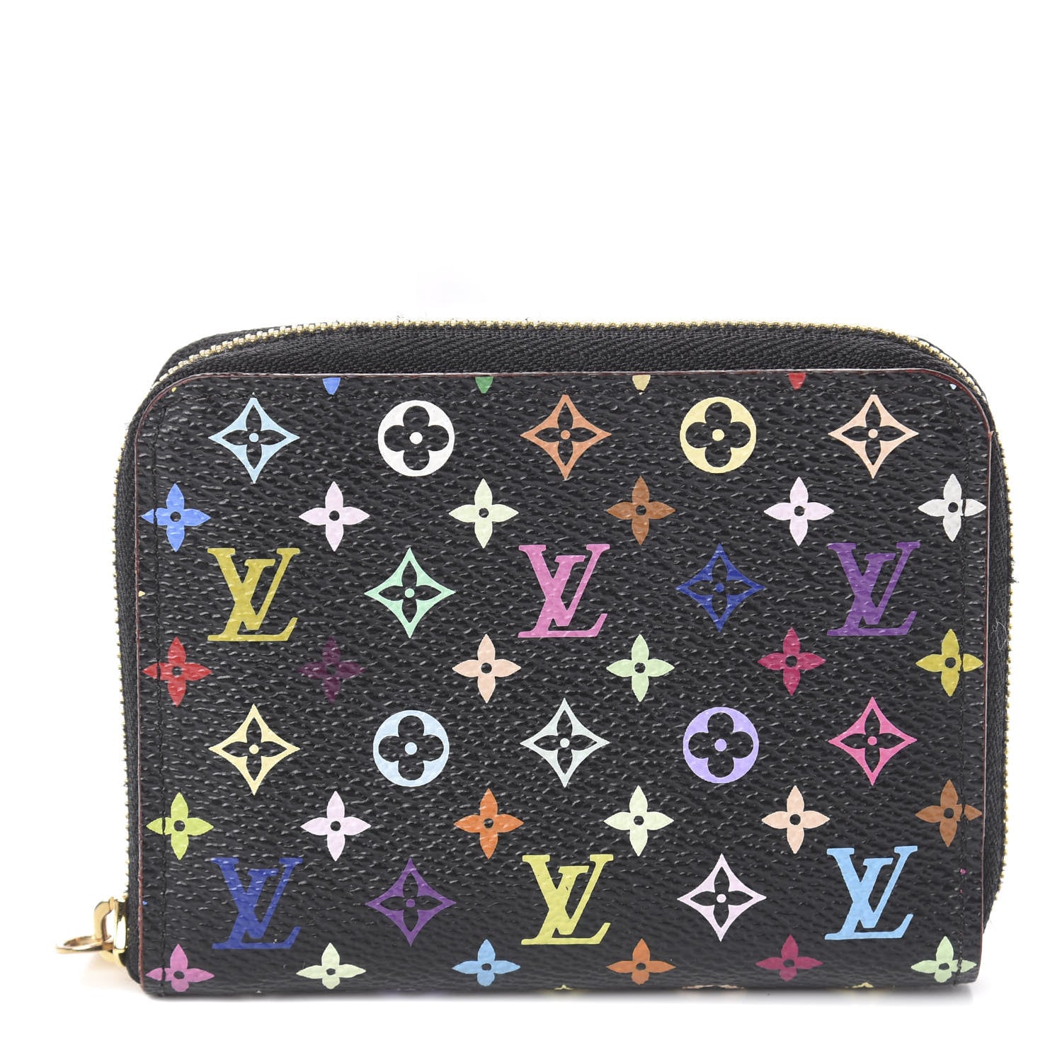 Louis Vuitton Monogram Multicolor Zippy Coin Purse Black Grenade 1 of 5