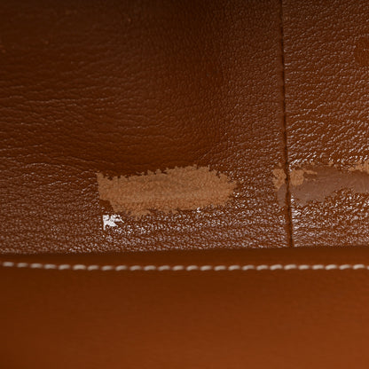 Hermes Taurillon Clemence Jypsiere 34 Gold 9 of 21