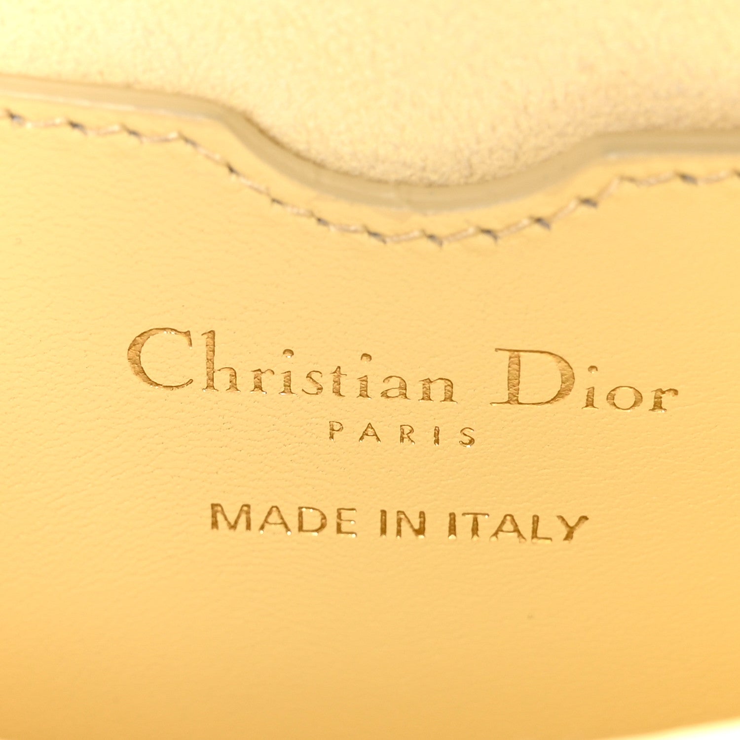 Christian Dior Box Calfskin Small Bobby Flap Pale Yellow 6 of 9