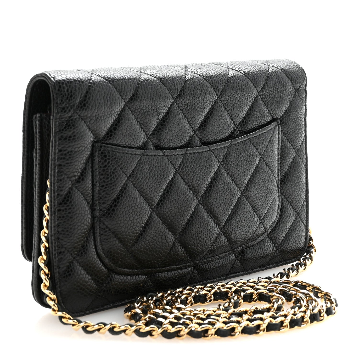 Chanel Caviar Quilted Wallet On Chain WOC Black 3 of 12