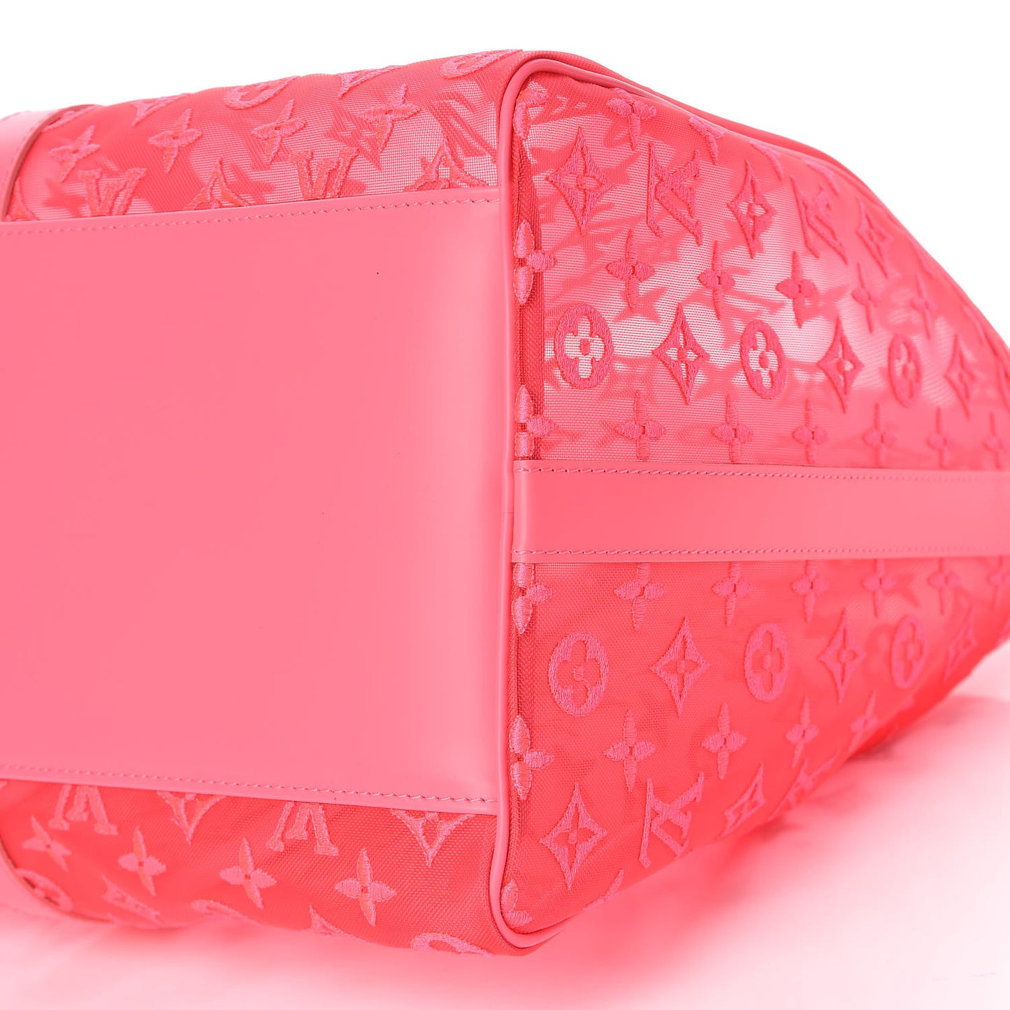Monogram Fluo See Through Keepall Bandouliere 50 Rose