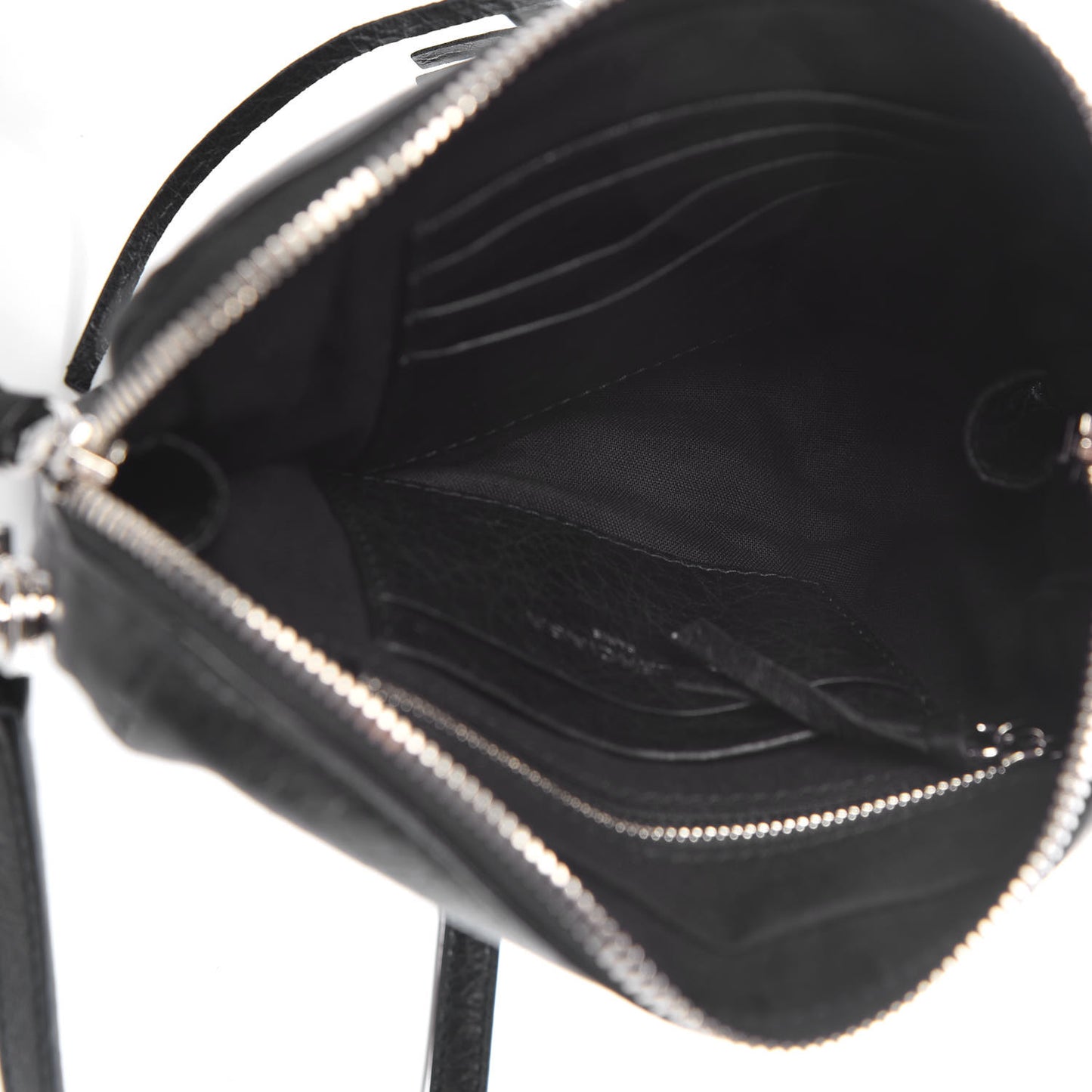 Agneau Classic Hardware XS Reporter Crossbody Black