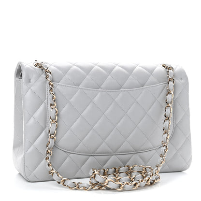 Chanel Caviar Quilted Jumbo Double Flap Grey 2 of 4