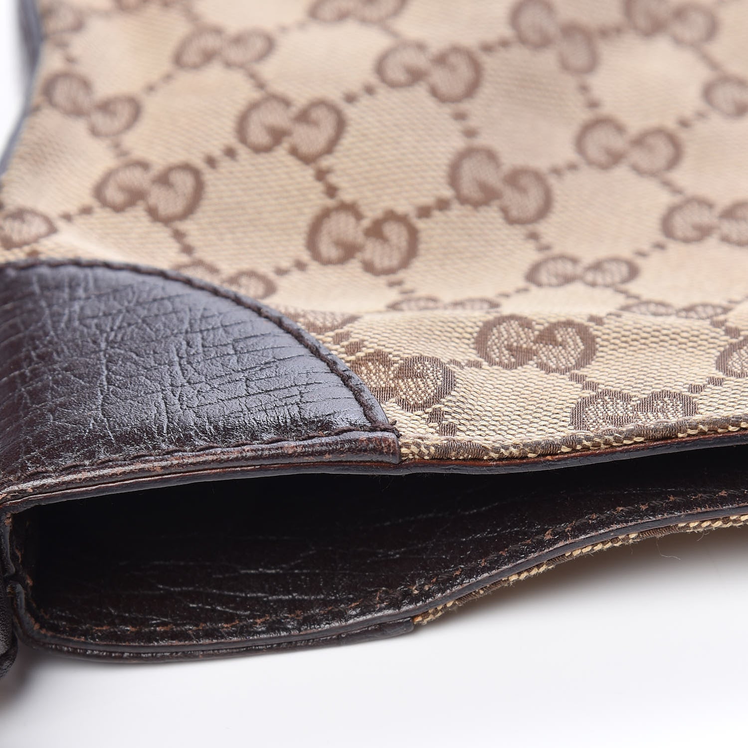 Gucci Monogram Hasler Hobo Dark Brown 12 of 13
