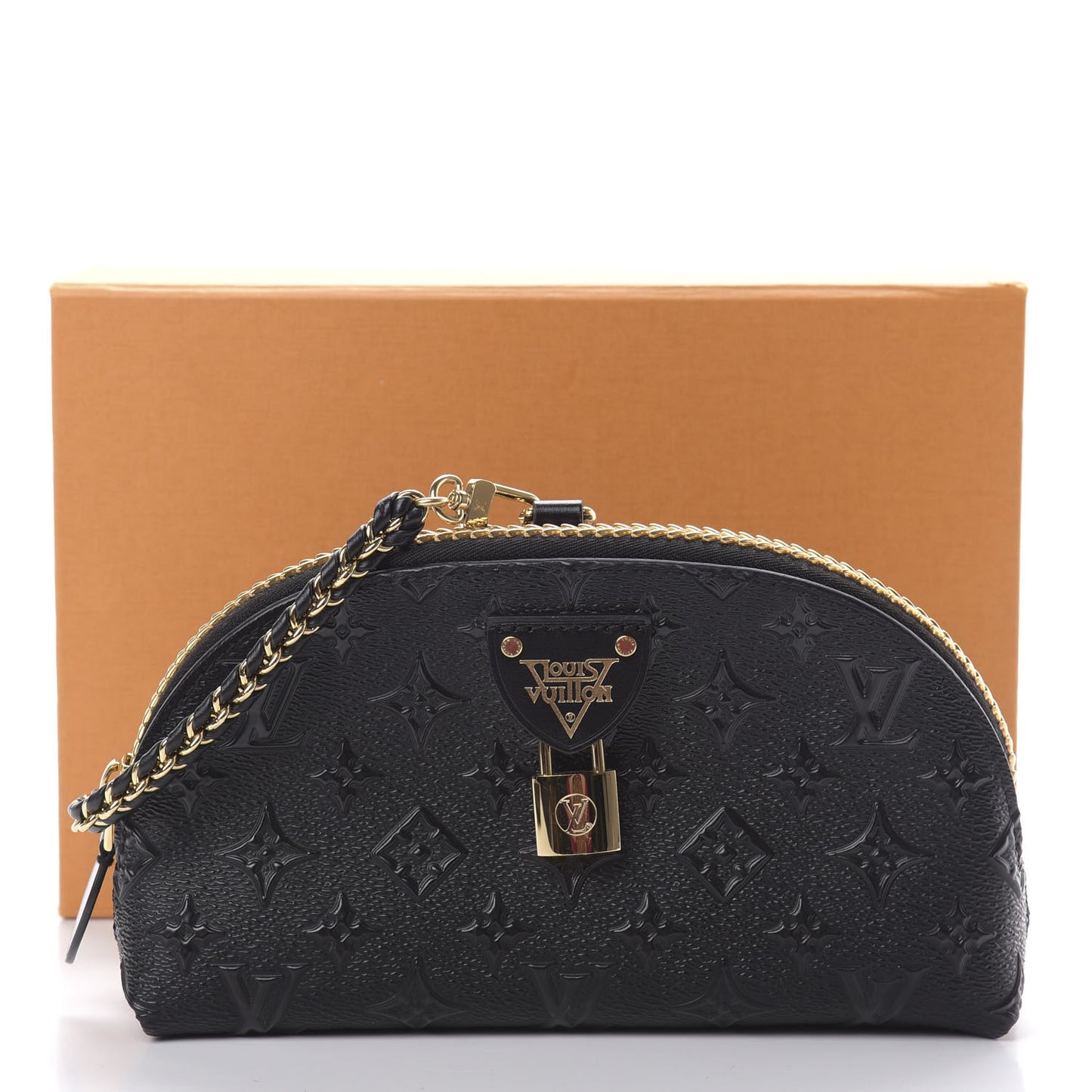 Embossed Monogram Midnight LV Moon Pochette Black