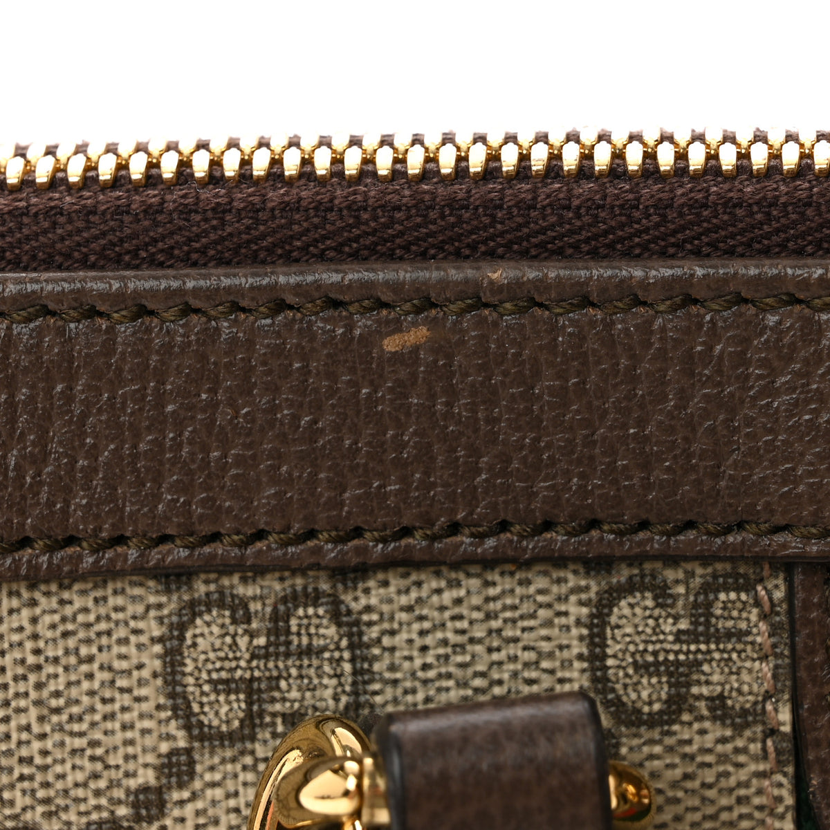 Gucci GG Supreme Monogram Small Ophidia Tote Bag Brown 11 of 12