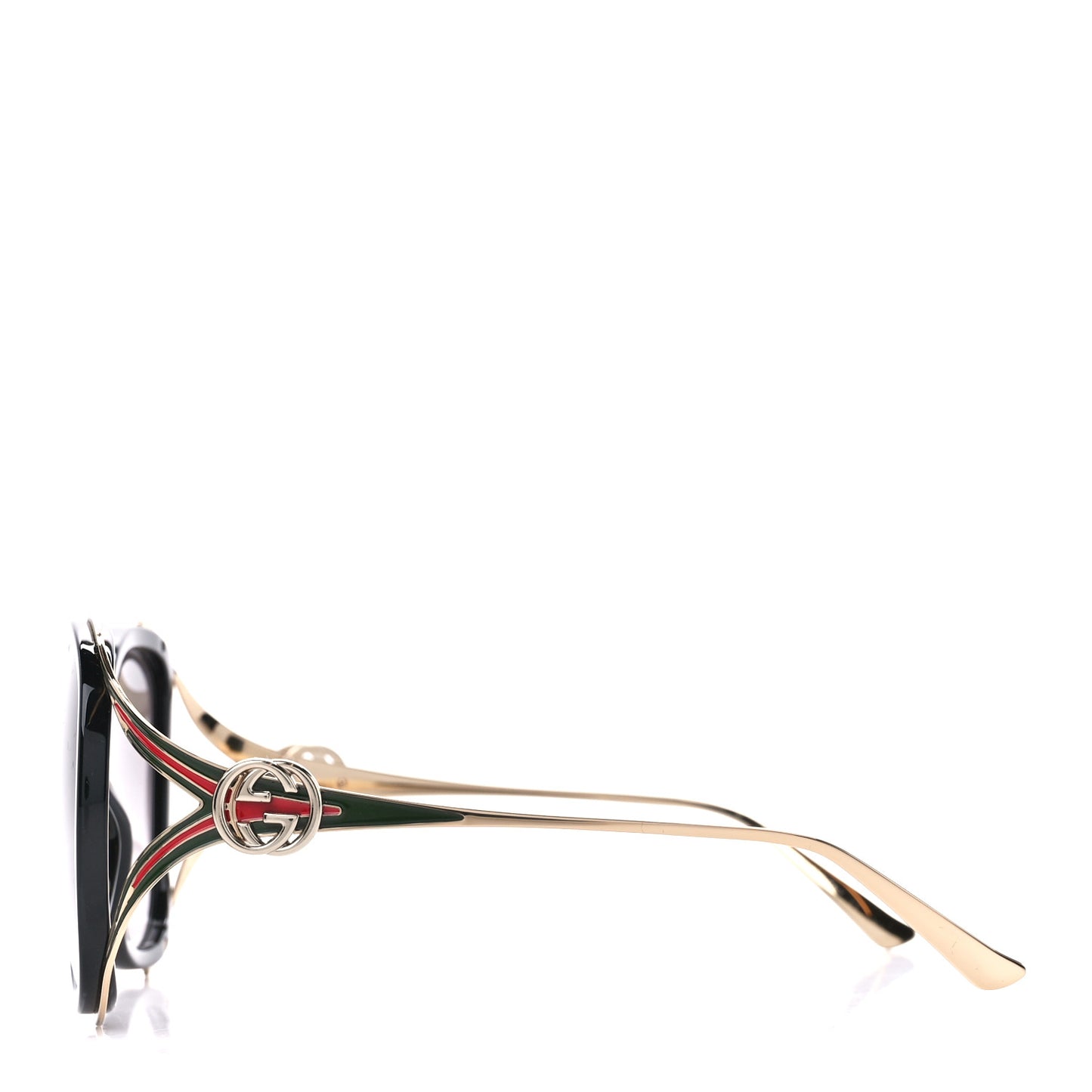 Round Frame Injected GG0226S Sunglasses Black