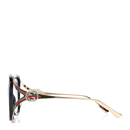 Gucci Round Frame Injected GG0226S Sunglasses Black 3 of 8