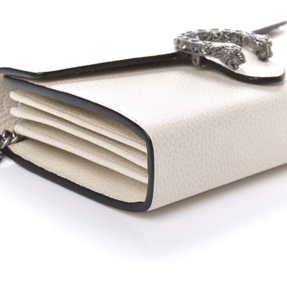 Gucci Dollar Calfskin Mini Dionysus Chain Wallet Mystic White 6 of 9